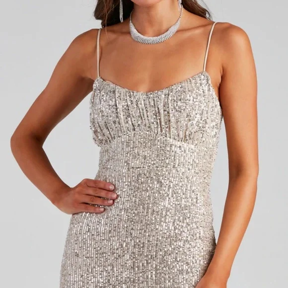 Windsor Sequin Prom Dress - Picture 2 of 7